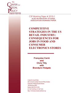 competitive strategies in the us retail industry