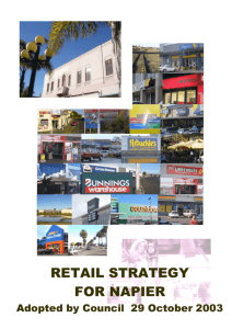 Retail Strategy Adopted 29 October 2003