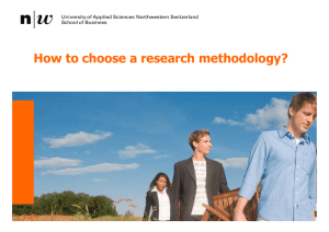 How to choose a research methodology?