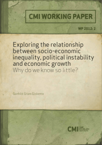 Exploring the relationship between socio-economic inequality