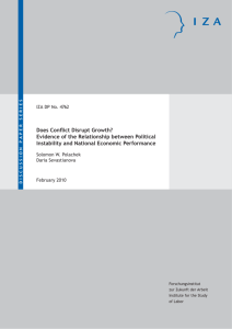 Does Conflict Disrupt Growth? Evidence of the Relationship