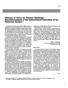 Glossary of Terms for Thoracic Radiology: Recommendations of the