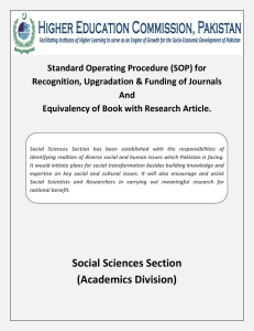 Social Sciences Section (Academics Division)