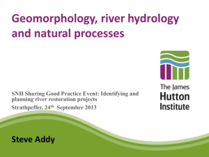 Geomorphology, river hydrology and natural processes