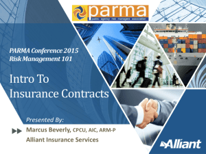A0_Intro To Insurance Contracts