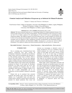 Chemical Analysis and Utilization of Sargassum sp. as