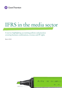 IFRS in the media sector