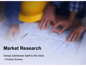 Market Research and Project Management