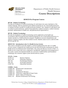 Course Descriptions - Wichita State University