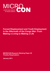 Forced Displacement and Youth Employment in the