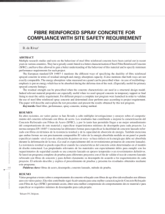 fibre reinforced spray concrete for compliance with site safety