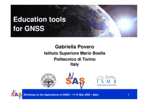 Education tools for GNSS