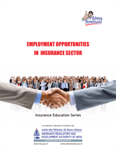 employment opportunities in insurance sector employment