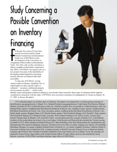 Study Concerning a Possible Convention on Inventory Financing