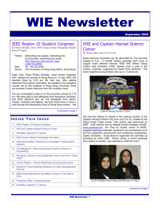 IEEE WIE Newsletter