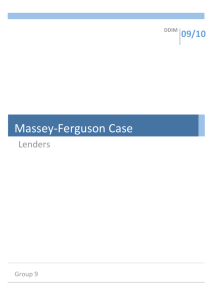 Massey‐Ferguson Case