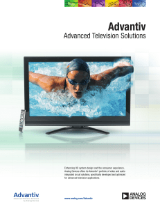 Advantiv - Advanced Television Solutions Brochure