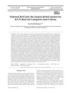 National Red Lists: the largest global market for IUCN Red List