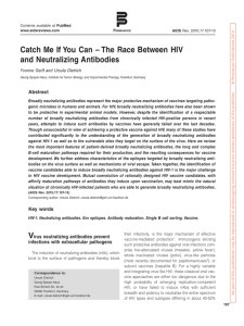 Catch Me If You Can – The Race Between HIV and Neutralizing