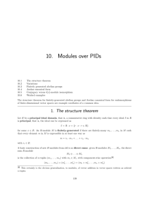 10. Modules over PIDs