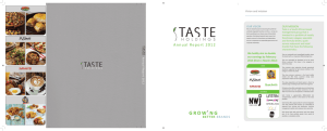 Annual Report - Taste Holdings