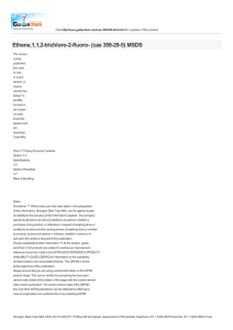 Ethene,1,1,2-trichloro-2-fluoro- (cas 359-29-5) msds