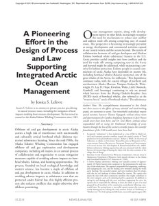 A Pioneering Effort in the Design of Process and Law Supporting