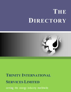 Scope of - Trinity International Services