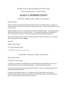 Grade K-2 WINNING ESSAYS