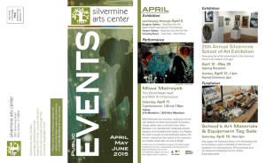 2015-Apr-June-Events.. - Silvermine Arts Center