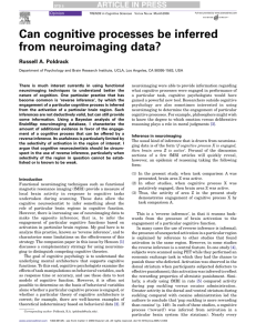 Can cognitive processes be inferred from neuroimaging data?