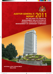 auditor general's report