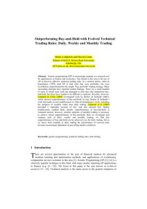 Outperforming Buy-and-Hold with Evolved Technical Trading Rules