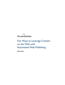 Five Ways to Leverage Content on the Web with Automated