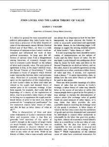 john locke and the labor theory of value