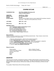 course outline - Irving K. Barber School of Arts and Sciences at