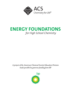 Energy Foundations for High School Chemistry