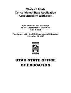 UTAH STATE OFFICE OF EDUCATION