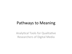 Pathways to Meaning