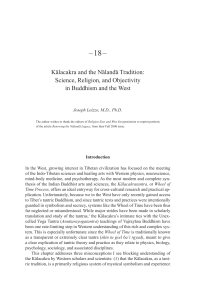 Kālacakra and the Nālandā Tradition: Science, Religion, and
