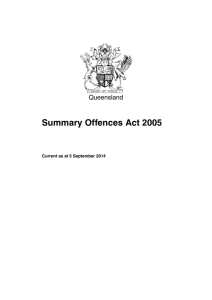 Summary Offences Act 2005