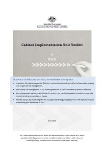 Implementation Toolkit - 4. Managing risk