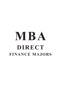 KUBS GD MBA Direct Finance - Karachi University Business School