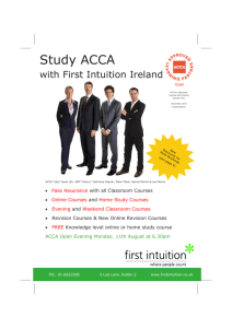 Study ACCA - First Intuition