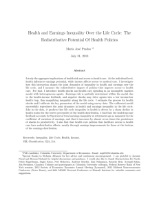 Health and Earnings Inequality Over the Life Cycle