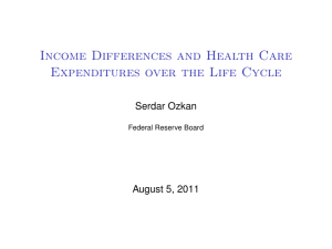 Income Differences and Health Care Expenditures over the Life Cycle