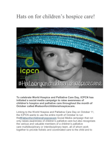 Hats on for children's hospice care!