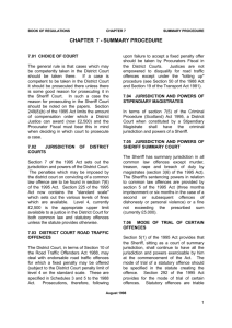 chapter 7 - summary procedure - Crown Office and Procurator Fiscal