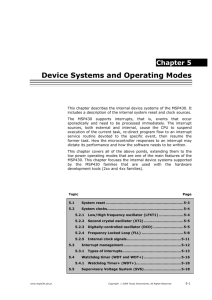 Chapter 5 5. Device Systems and Operating Modes
