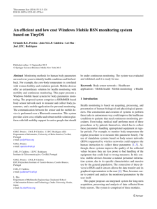 An efficient and low cost Windows Mobile BSN monitoring